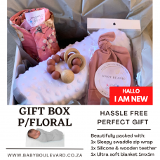 Gift Box - Pink Floral - Newborn - 3 months