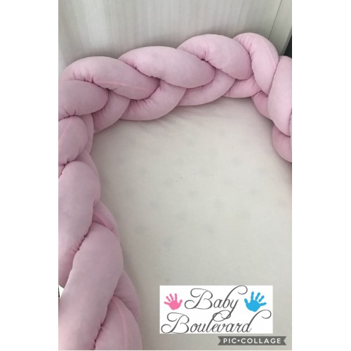 plaited baby cot bumper
